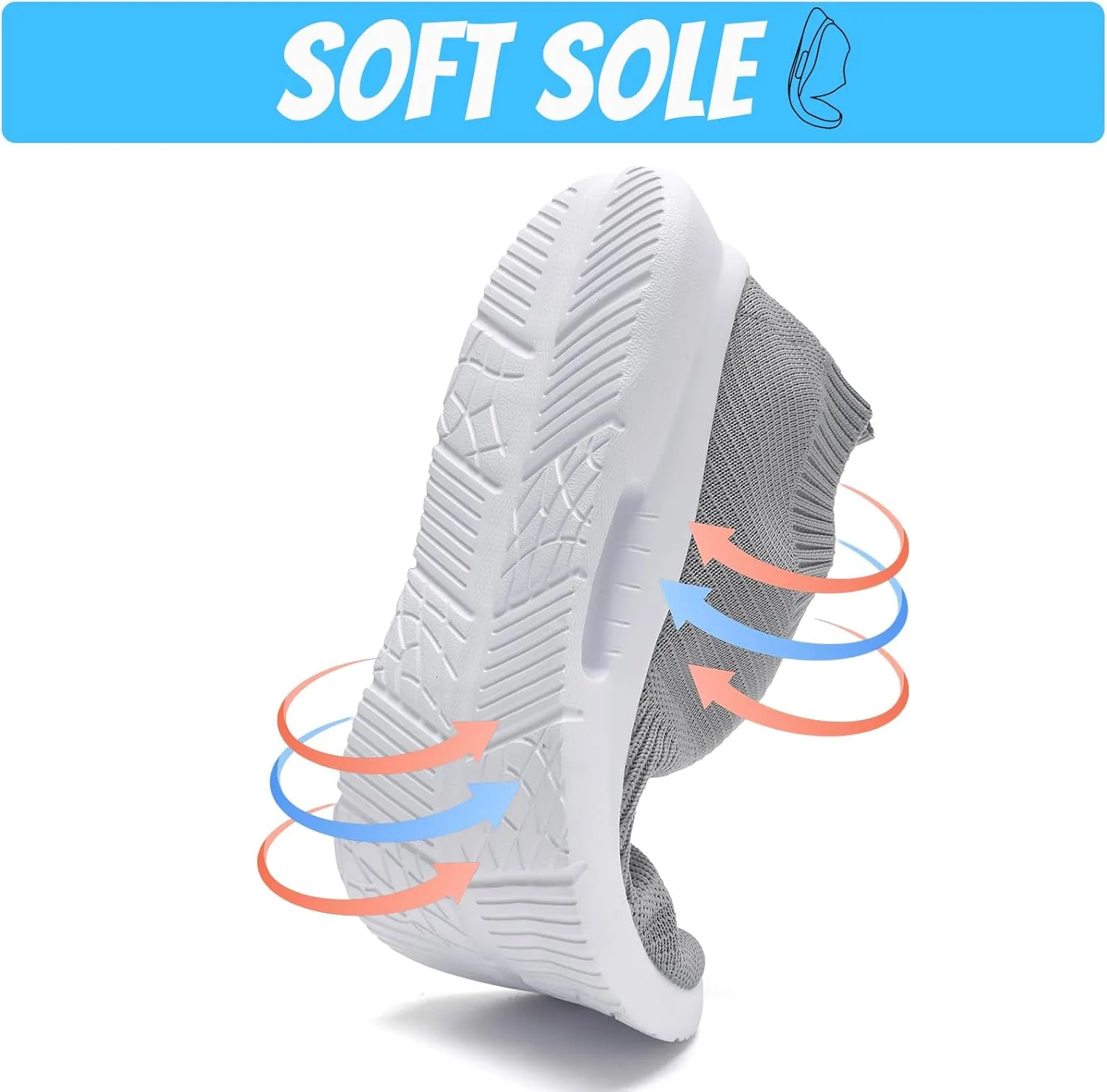 Mens Slip On Walking Shoes Mens Running Shoes Mesh Breathable Tennis Sneakers