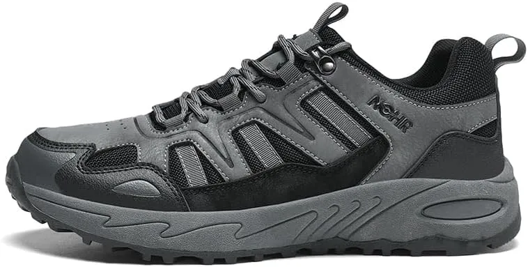 Men's Trekking Trail Shoes Wear-Resistant Anti-Slip Outsole,Lightweight Comfort Soft Insole,Water-Proof Suede Upper Breathable Mesh for Outdoor Hiking Backpacking Camping