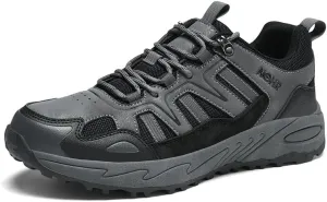 Men's Trekking Trail Shoes Wear-Resistant Anti-Slip Outsole,Lightweight Comfort Soft Insole,Water-Proof Suede Upper Breathable Mesh for Outdoor Hiking Backpacking Camping