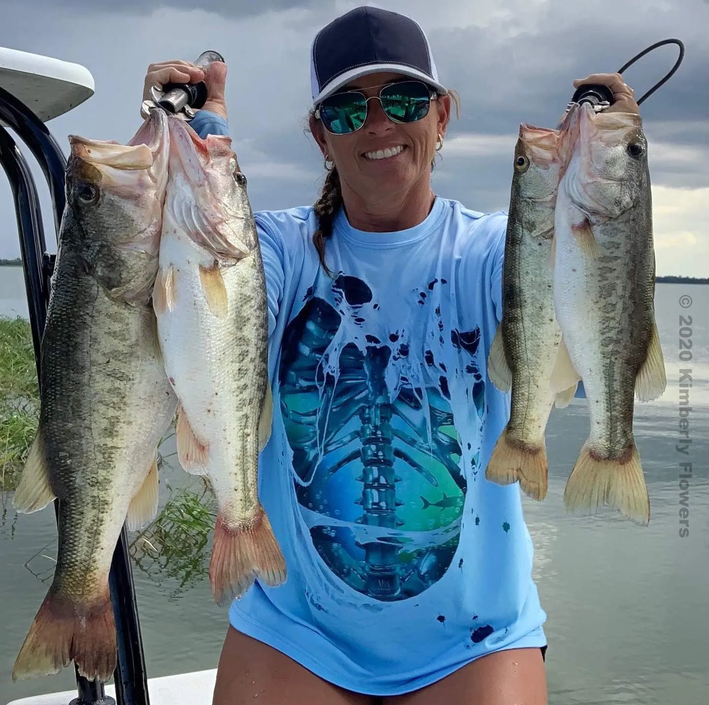 Men's Water Bones UV Long Sleeve Fishing Shirt