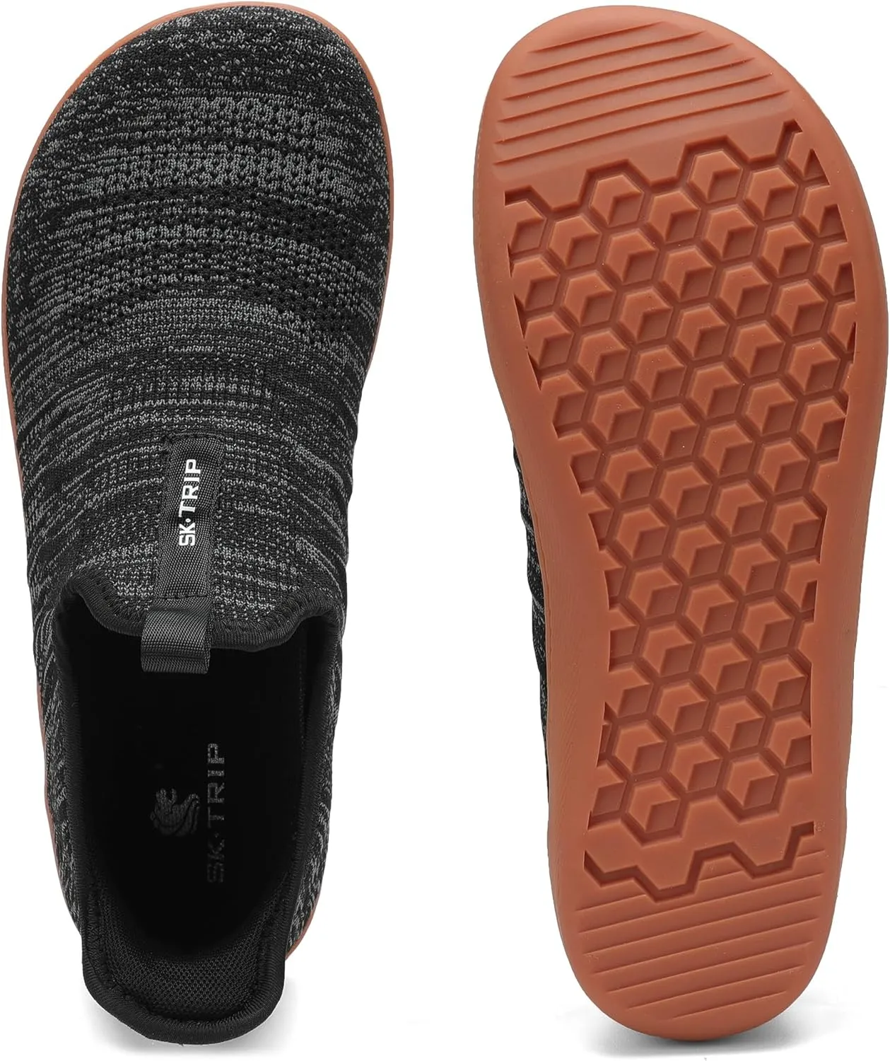 Men's Wide Slip On Minimalist Barefoot Walking Shoes Cross-Trainer Sneaker Lightweight Breathable Trail Running