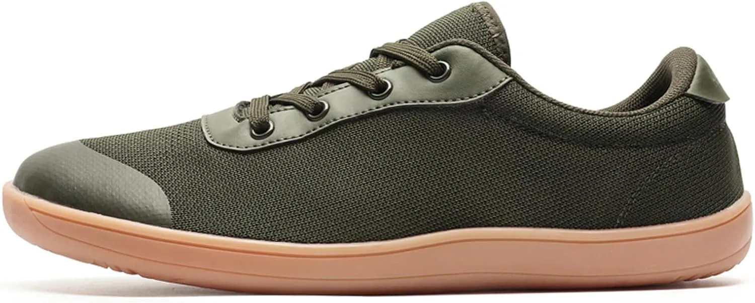 Men's Wide Toe Box Barefoot Running Shoes Casual Lightweight Zero Drop Sole Walking Trail Gym Sneakers Minimalist Trainer Shoes