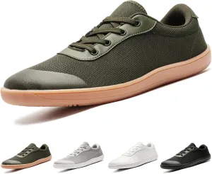Men's Wide Toe Box Barefoot Running Shoes Casual Lightweight Zero Drop Sole Walking Trail Gym Sneakers Minimalist Trainer Shoes