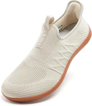 Men's Wide Walking Shoes Slip On Minimalist Barefoot Walking Shoes Cross-Trainer Sneaker Lightweight Breathable Trail Running