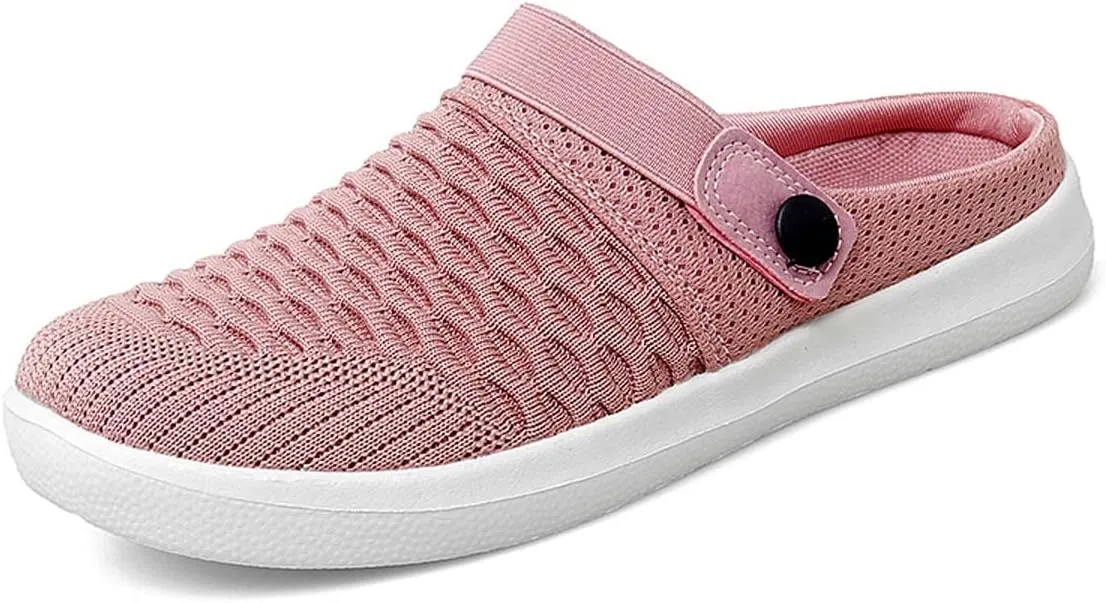 Men's Women's Summer Flat Sole Light Weight Breathable Mesh Quick Dry Beach Slippers Anti-Slip Garden Sandals Clogs Shoes Indoor Outdoor