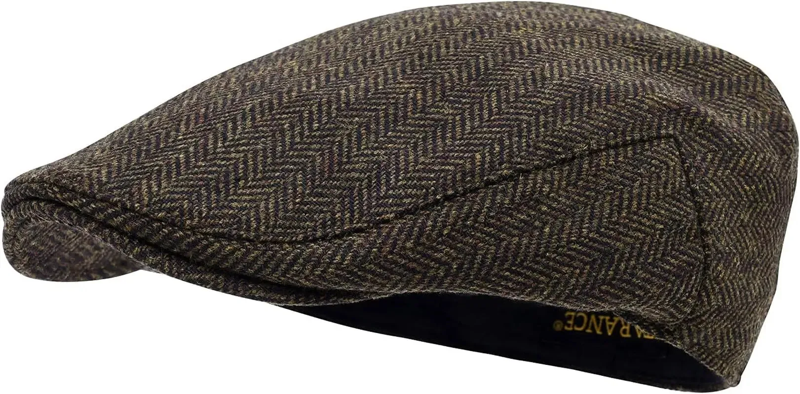 Mens Wool Flat Cap-Ivy Tweed