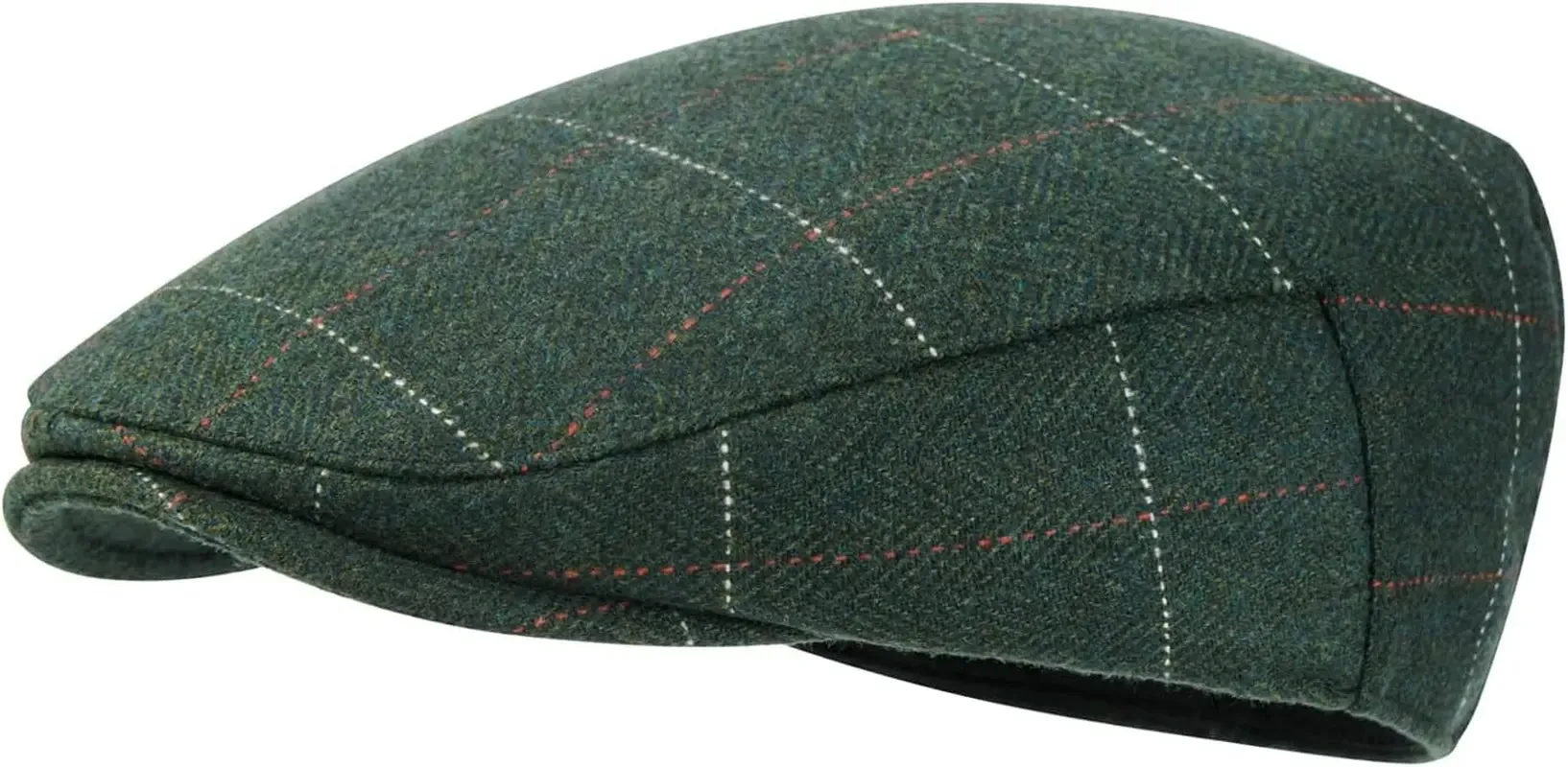 Mens Wool Flat Cap-Ivy Tweed