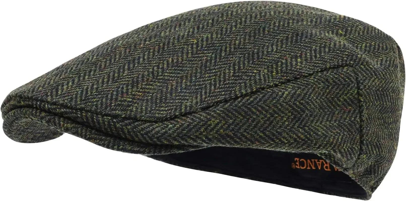 Mens Wool Flat Cap-Ivy Tweed