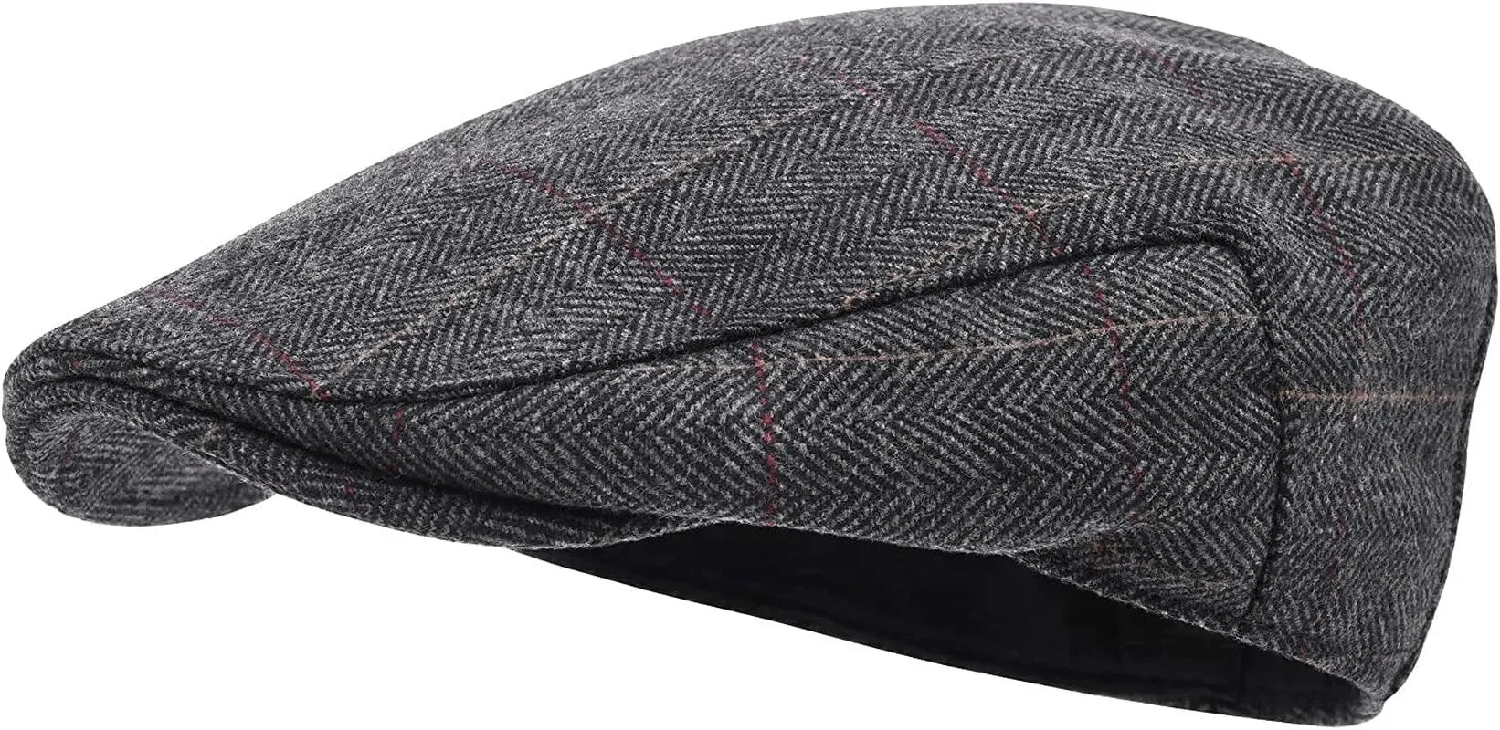 Mens Wool Flat Cap-Ivy Tweed