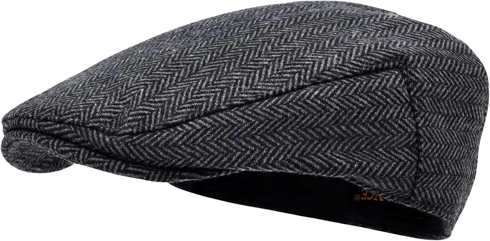 Mens Wool Flat Cap-Ivy Tweed