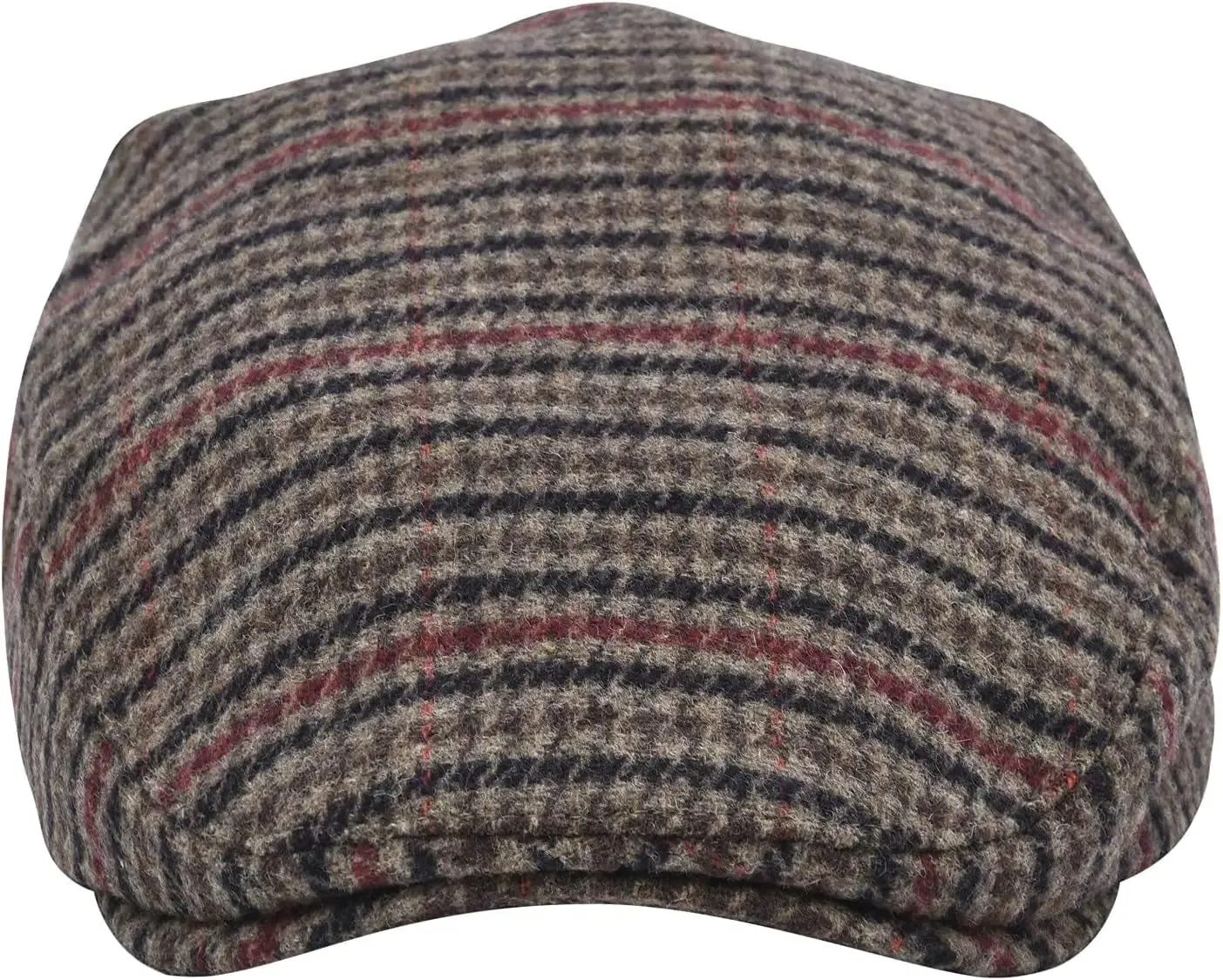Mens Wool Flat Cap-Ivy Tweed