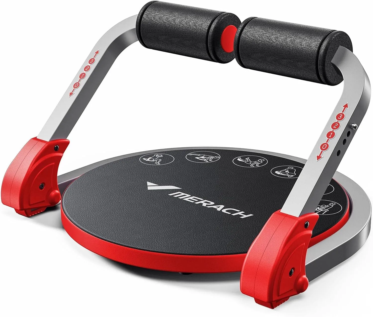 MERACH Ab Machine for Stomach Workout, Ab Crunch Machine with 3 Adjustable Resistance and Automatic Rebound, Sit Up Machine with 330 LBS Weight Capacity, Ab Workout Equipment for Home Exercise