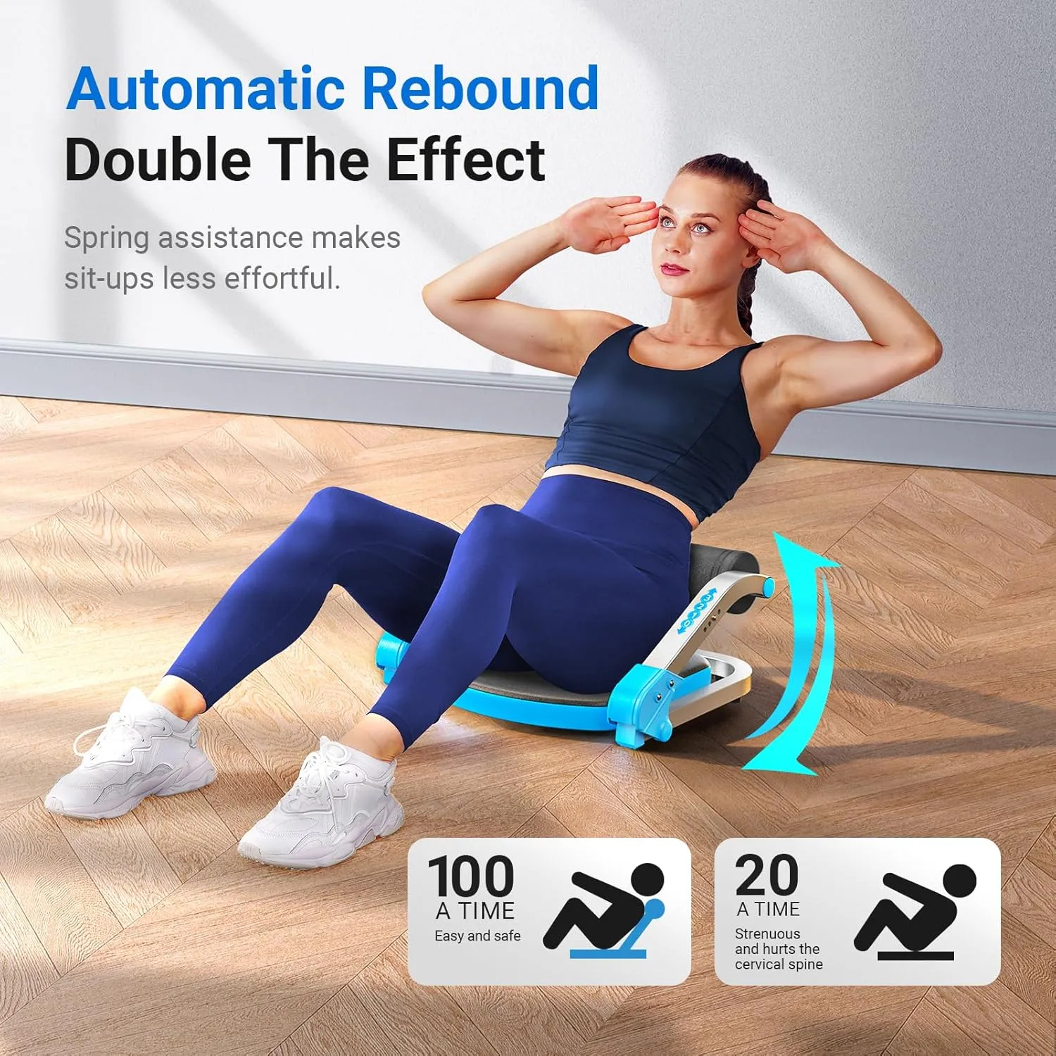MERACH Ab Machine for Stomach Workout, Ab Crunch Machine with 3 Adjustable Resistance and Automatic Rebound, Sit Up Machine with 330 LBS Weight Capacity, Ab Workout Equipment for Home Exercise