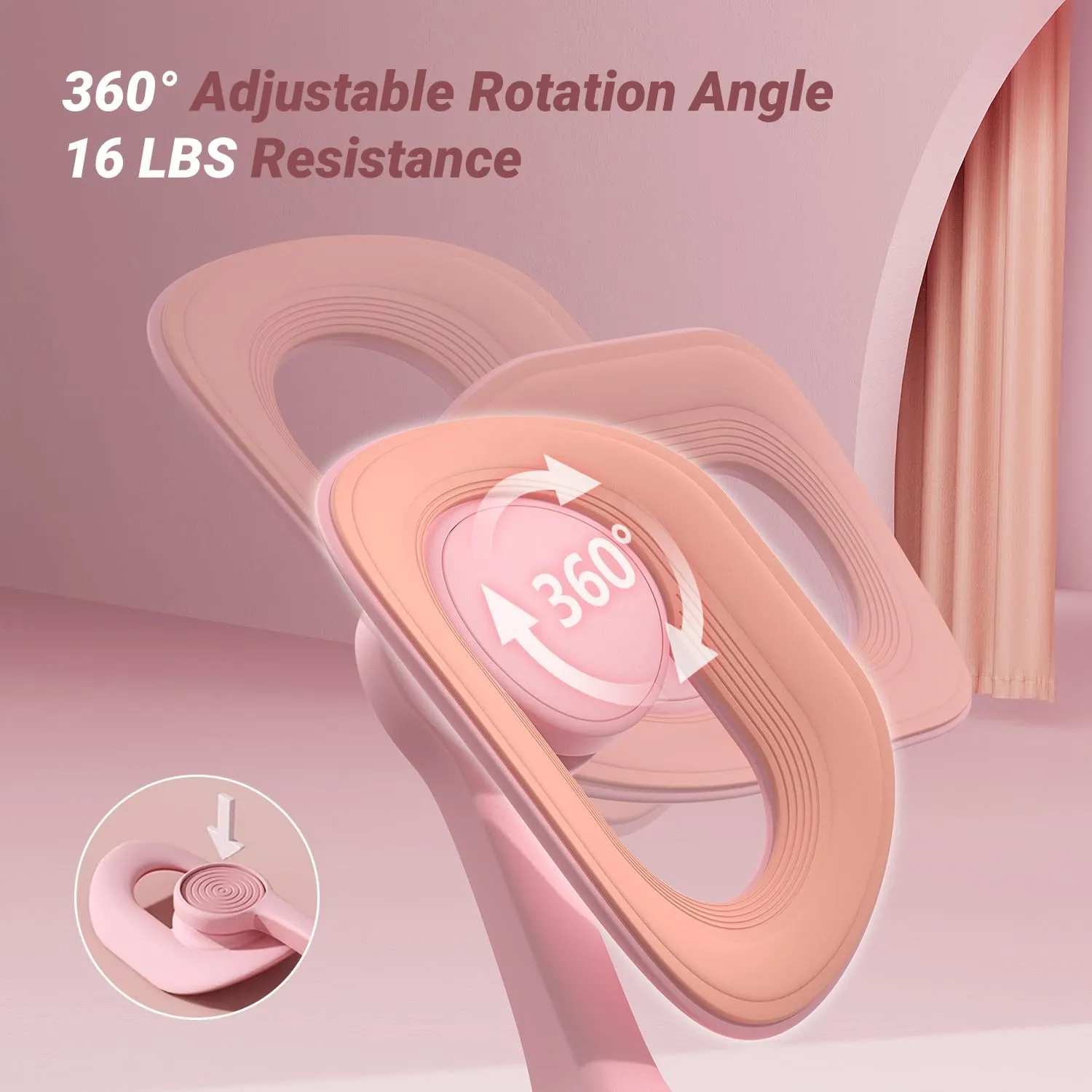 MERACH Thigh Master, Thigh Trainer, Pelvic Floor Muscle Trainer, Inner Thigh Exercise Workout Equipment for Home, Pelvic Floor Strengthening Device Women