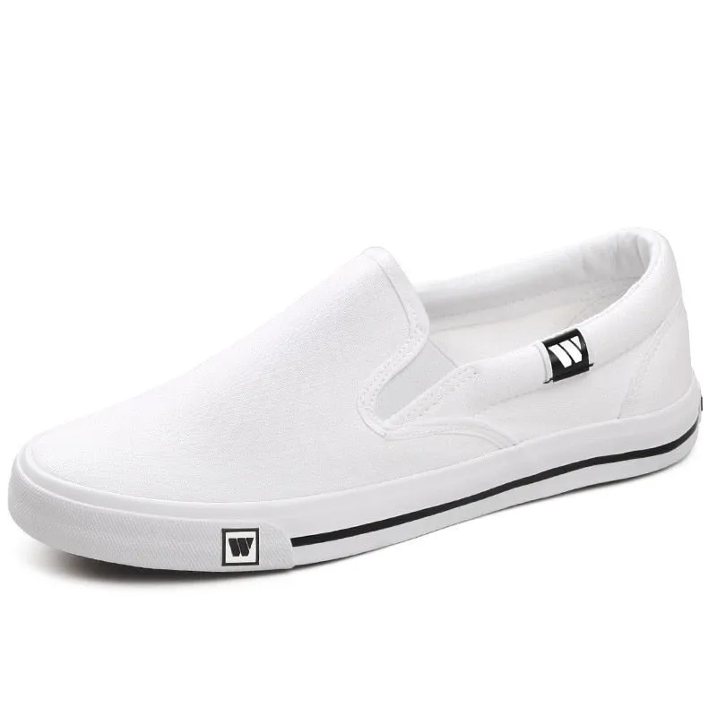 merkmak 2019 Summer Comfortable Canvas Sneakers Men Shoes Loafers Moccasins Fashion Slip-On Male Footwear Casual Driving Flats