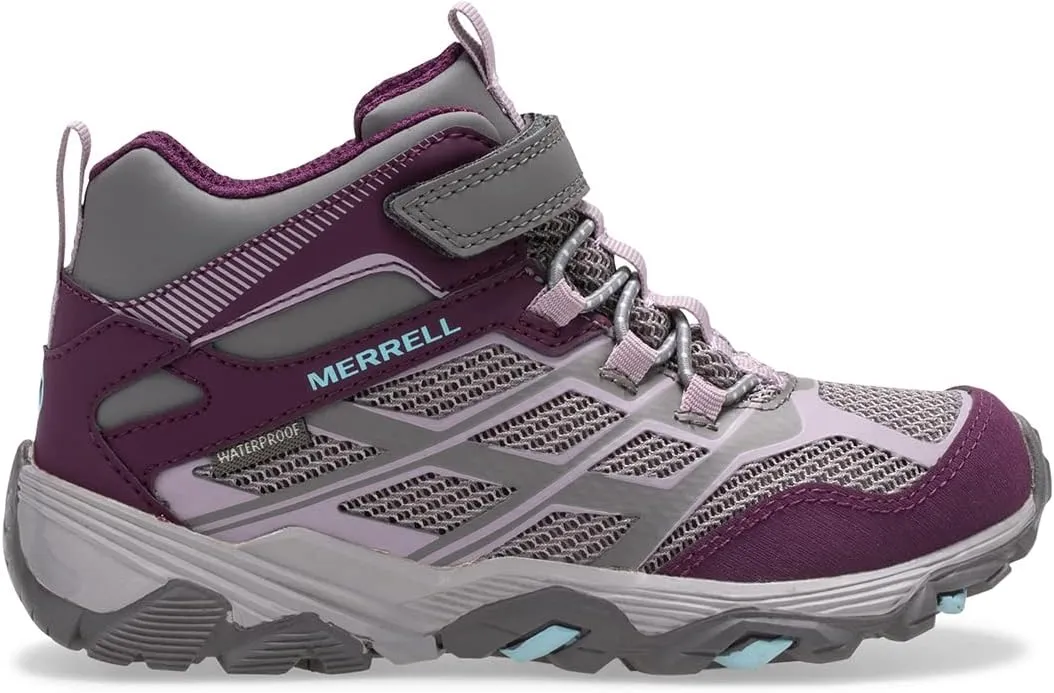 Merrell Unisex-Child Moab FST Mid Alternative Closure Waterproof Hiking Boot