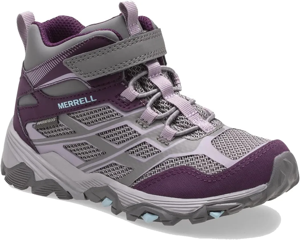 Merrell Unisex-Child Moab FST Mid Alternative Closure Waterproof Hiking Boot