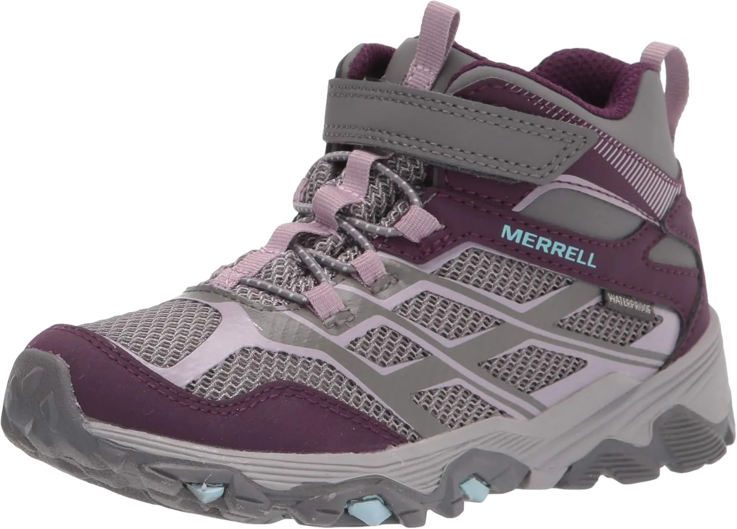 Merrell Unisex-Child Moab FST Mid Alternative Closure Waterproof Hiking Boot
