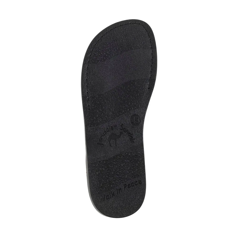 Michael Slide - Leather Pacific Slide Sandal | Black Nubuck