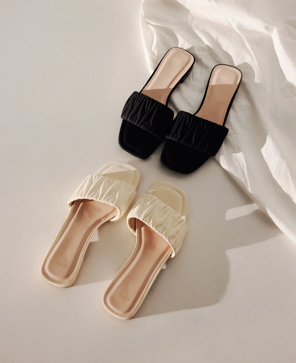 Mila Slide Sandals - Black