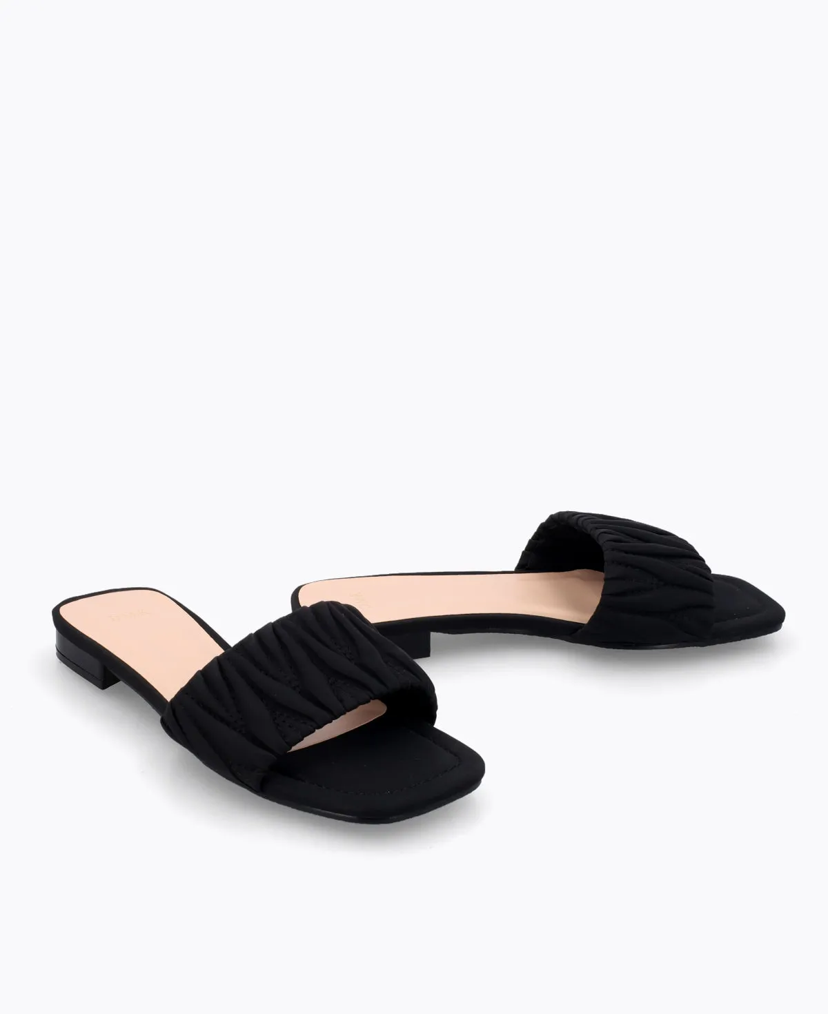 Mila Slide Sandals - Black