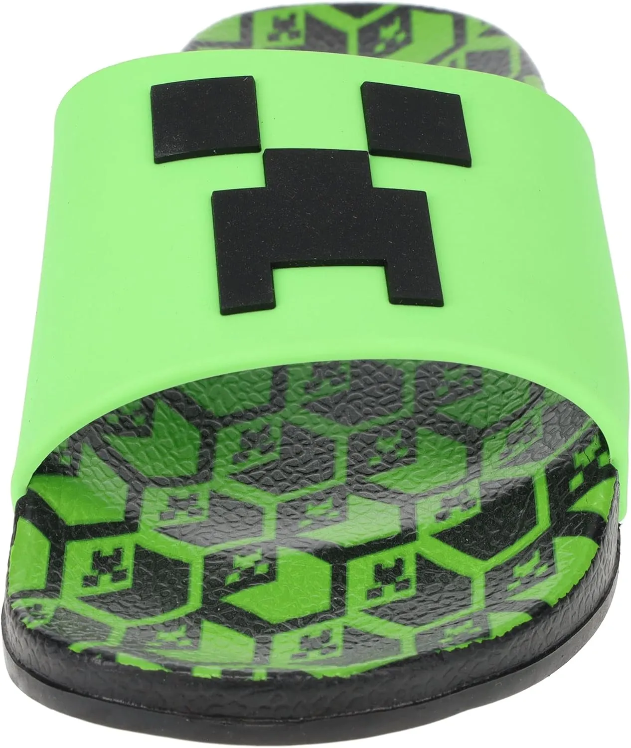 Minecraft Boys Creeper Sandals - Casual Comfort Poolside Outdoor
