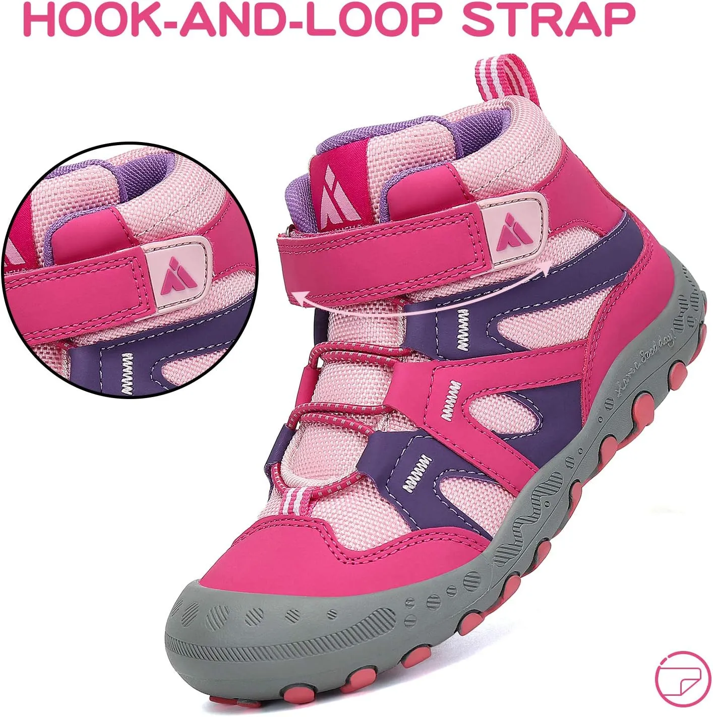 Mishansha unisex child Anti Collision Non Slip Sneaker Outdoor Trekking Hiking Shoe