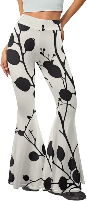 Modysero Comfy Yoga Pants Women High Waisted Bell Bottom Pants for Woman Personalized Print Flare Leggings Stretch