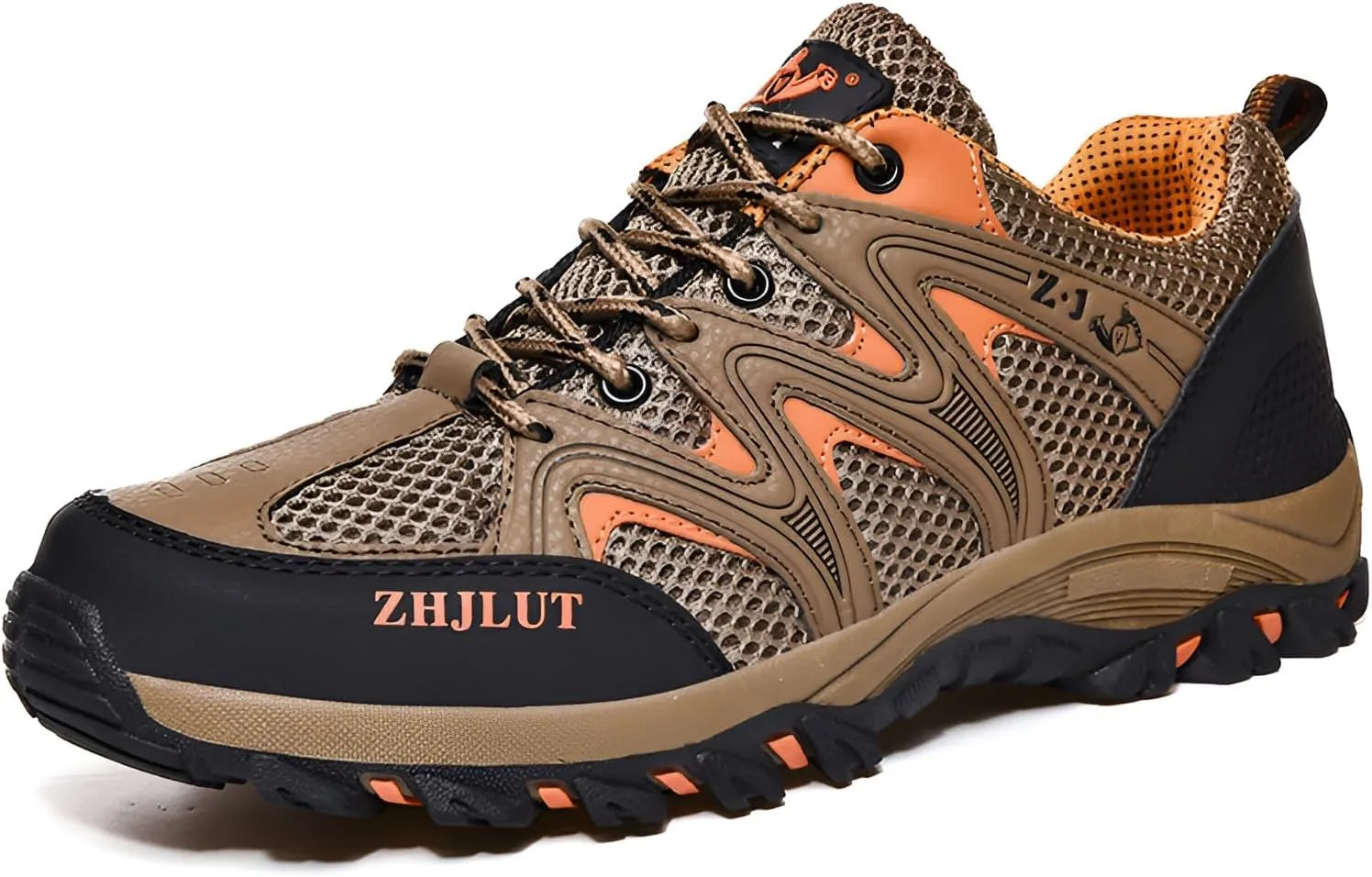 Mokcoliy]Men's & Women's Waterproof Hiking Shoes - Lightweight Breathable Trail Walking Shoes with Toe Protection, Anti-Slip Cushioning for登山, Climbing, Travel, Outdoor Adventures