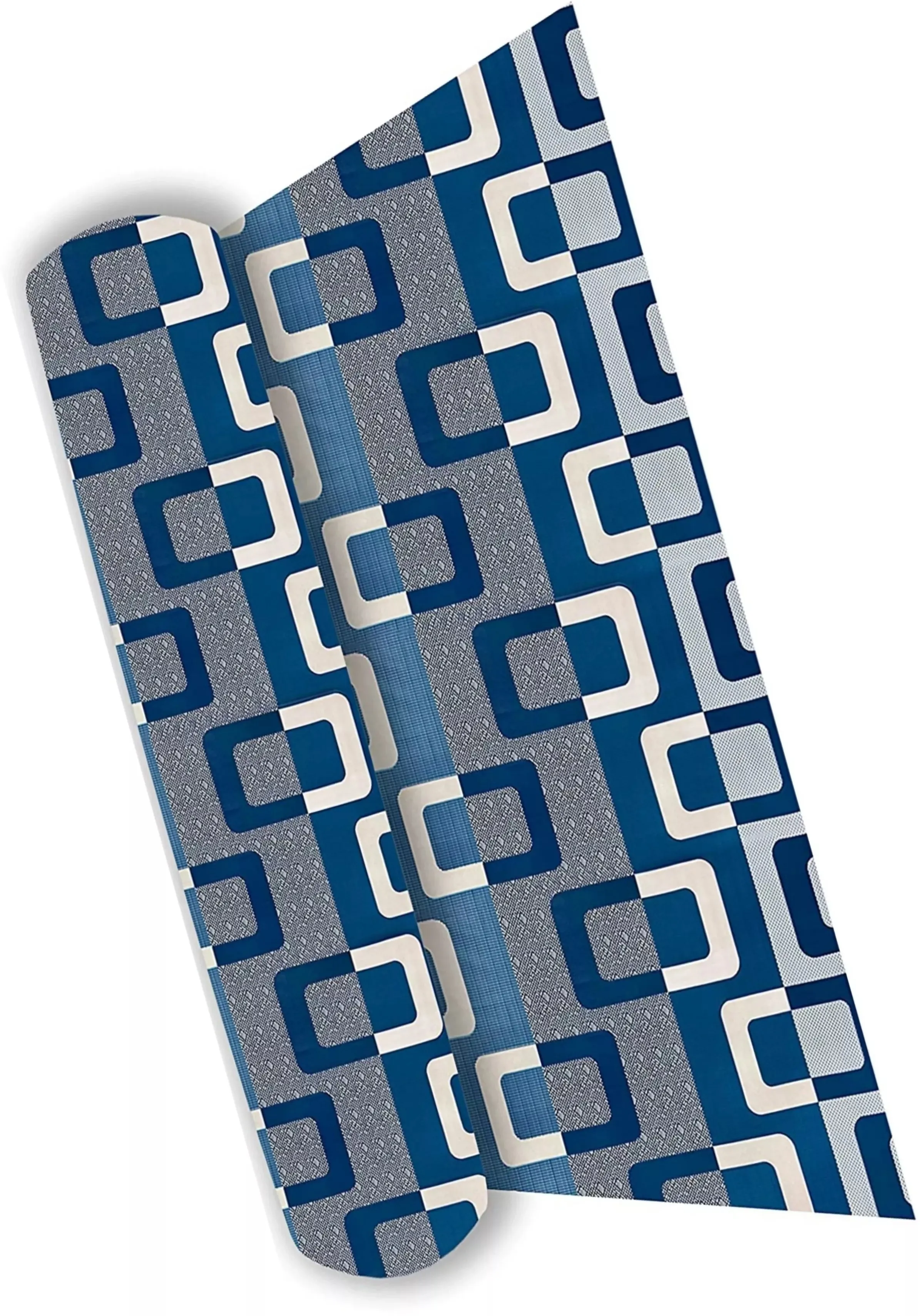 Mopak Decor Shelf Liner 8M Kitchen Roll Anti-Slip Mat for Wardrobe, Drawer & Table – Size (45x800 cm, Blue)