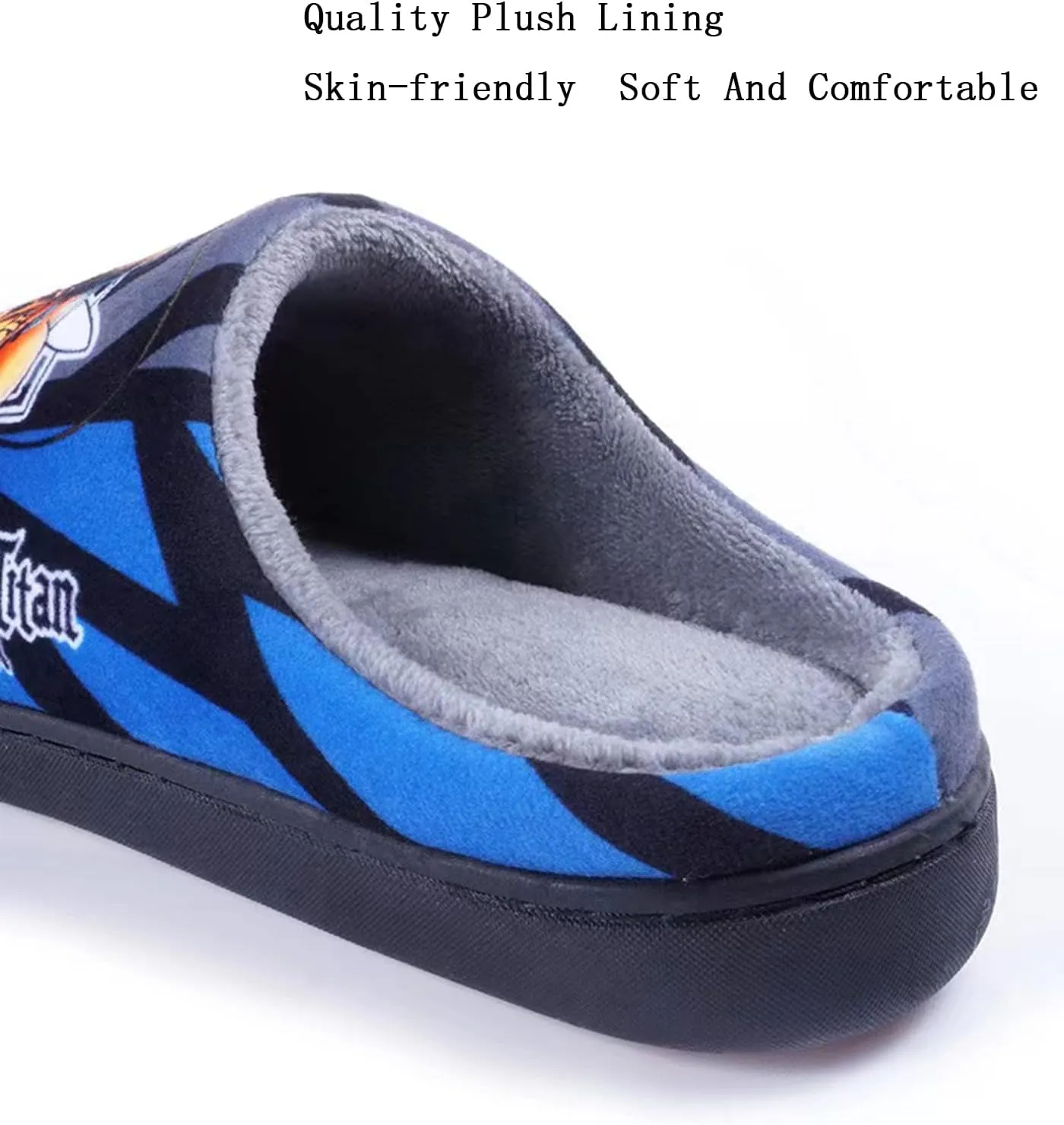 MOTOFUTURE Anime Slippers Women Men Fuzzy House Slippers Winter Anti-slip Scuff Outdoor Indoor Warm Plush Bedroom Shoes