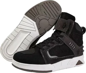Motorcycle Leather Boots,Street Riding Shoes,Anti-Slip Side Zipper Shoes for Men and Women