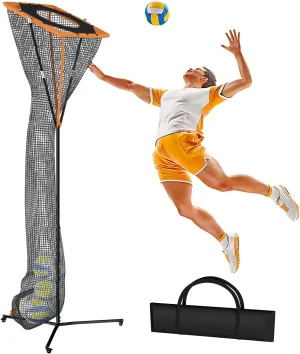 MR Volleyball Setter Trainer Net - 3'x3', Adjustable Height & Angle, Portable Trainer for Hitting, Spiking, Serving with Built-in Drawstring Ball Release
