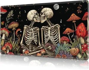 MTG Playmat,Game Play Mat for MTG TCG 24 x 14 inches Cards Game Playmats,Trading Card Game Stitched Play Mats Commander Deck Gaming Desk Mat Card Gameplay Mats,Kiss Skull