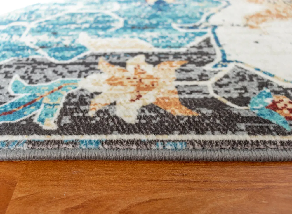 Multi-Colour Vintage Area Rug