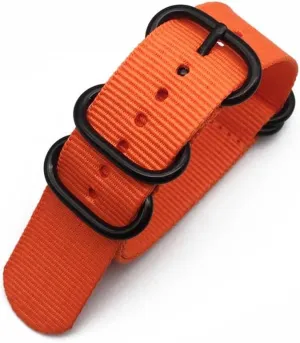 Multicolor Watch Strap Nylon Black Ring Buckle 18mm 20mm 22mm 24mm Striped Waterproof Replace Watch Accessories for Man Women
