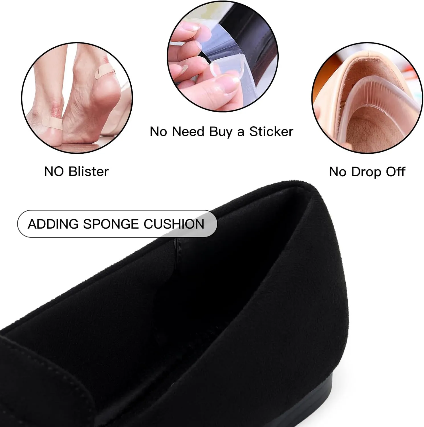 MUSSHOE Flats for Women Comfortable Pointed Toe Slip on Dressy Loafers for Women