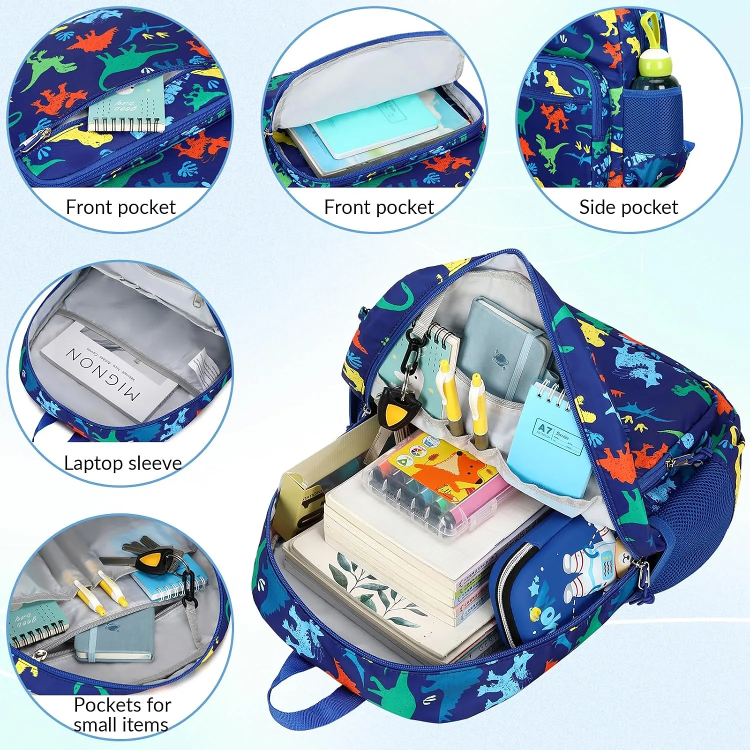 mygreen Kids Backpack, Kawaii Girls Backpack for School