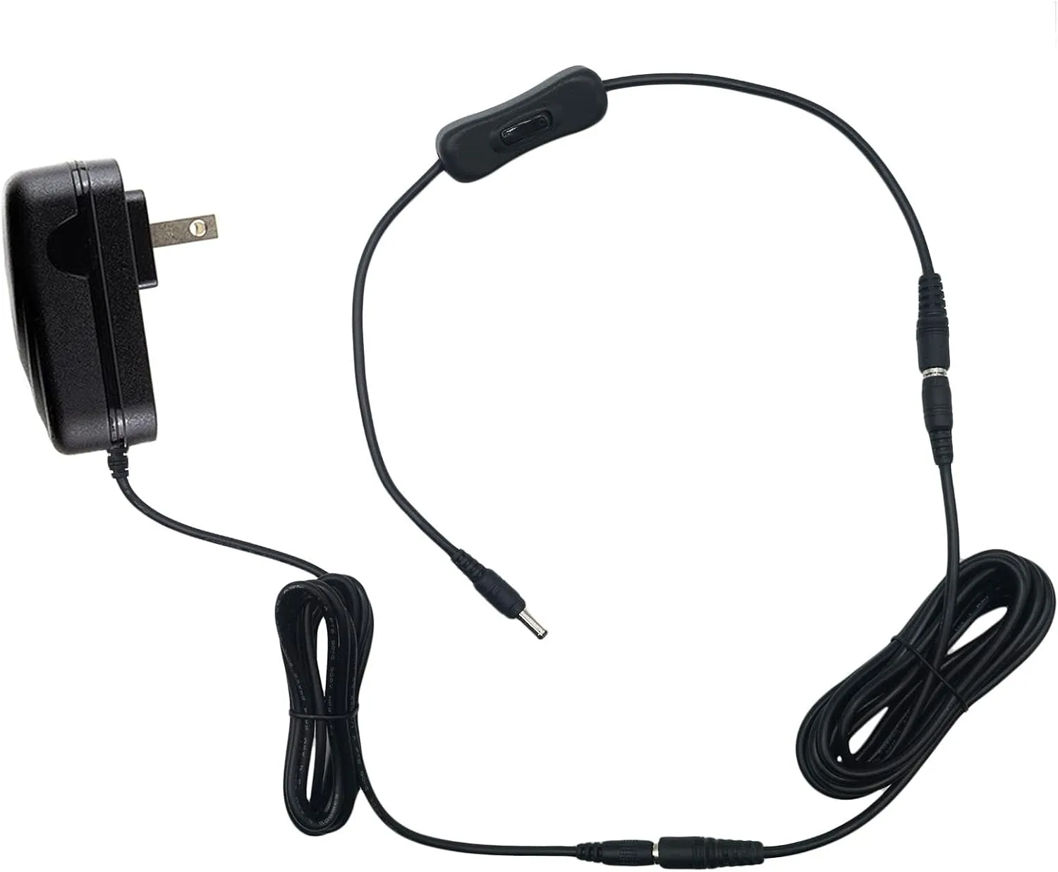 MyVolts 12V Power Supply Adaptor Compatible with Livestrong LS8.0E-C2 Trainer - US Plug with Extension and ON/Off Switch