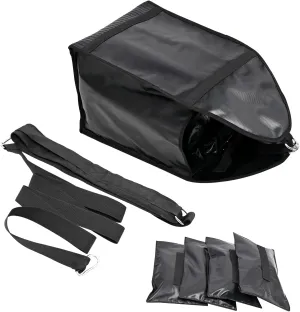 NAIZEA Adjustable Weight Sled Trainer, Sandbag Sled Trainer for Sprinter Speed Training Indoor with 4 Weight Sandbags