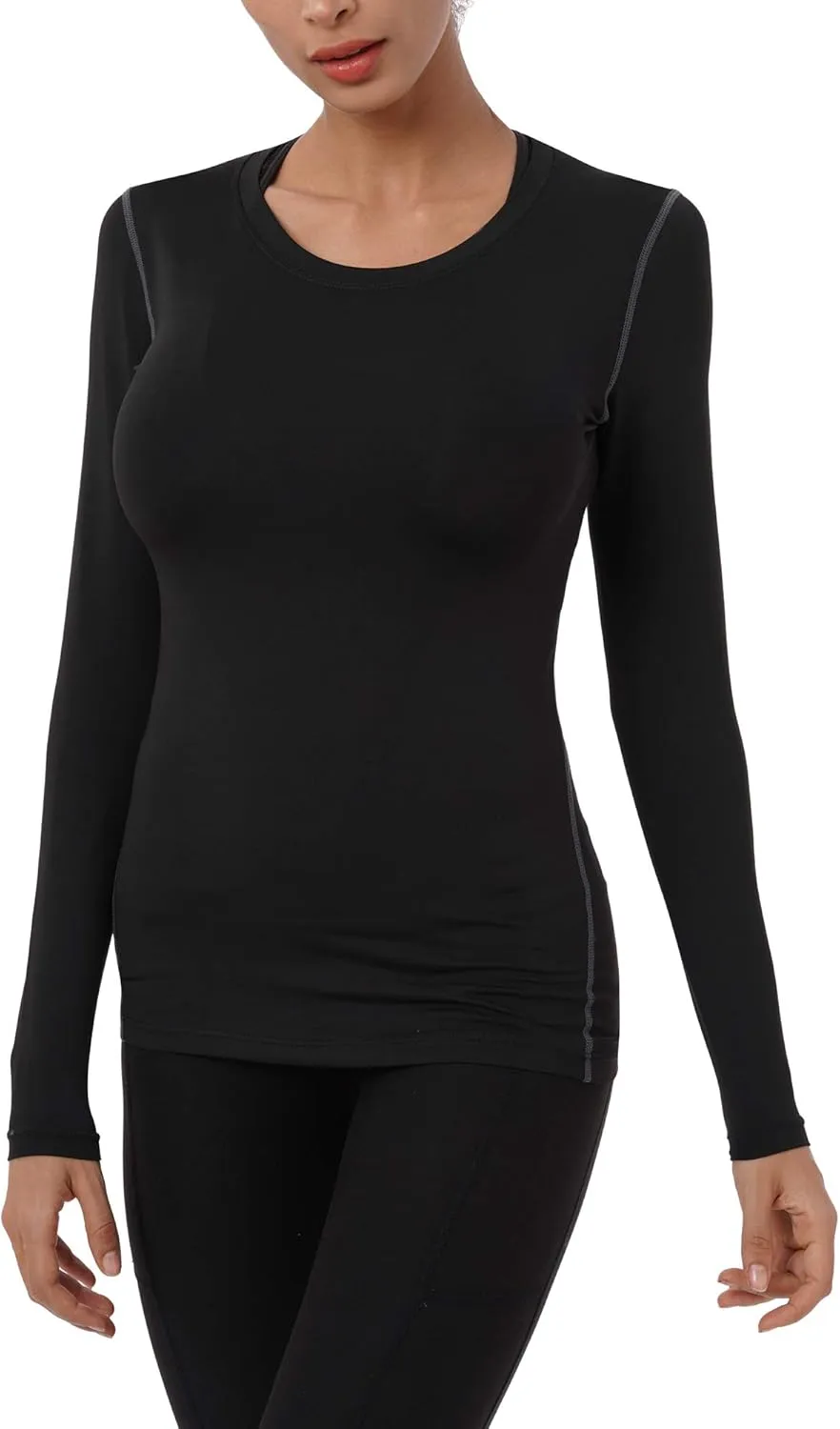 NELEUS Women's 3 Pack Athletic Compression Long Sleeve T Shirt Dry Fit