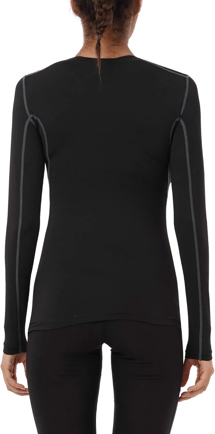 NELEUS Women's 3 Pack Athletic Compression Long Sleeve T Shirt Dry Fit