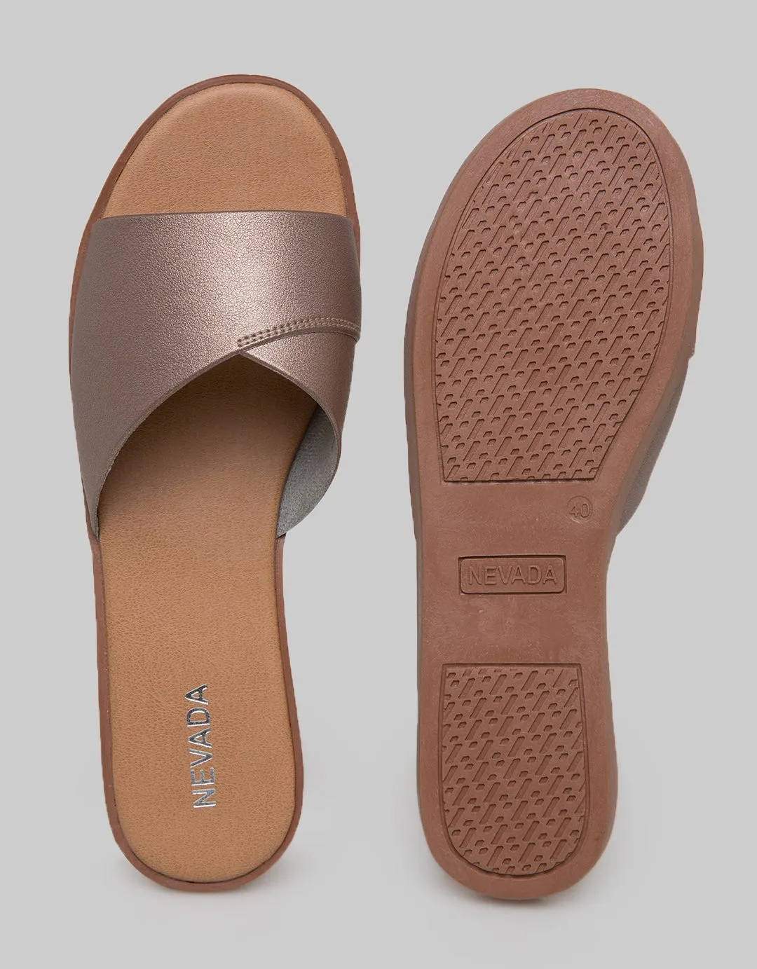 Nevada Slipper Sandals Wide Strap