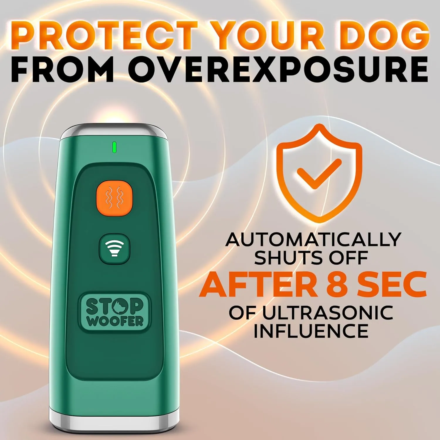 NEW 2025 Dog Bark Deterrent Device - Dog Barking Control Devices Stops Bad Behavior - Rechargeable Ultrasonic Pet Whistle to Stop Barking with The Touch of a Button up to 16,4 FT (5-120 LBS Green)