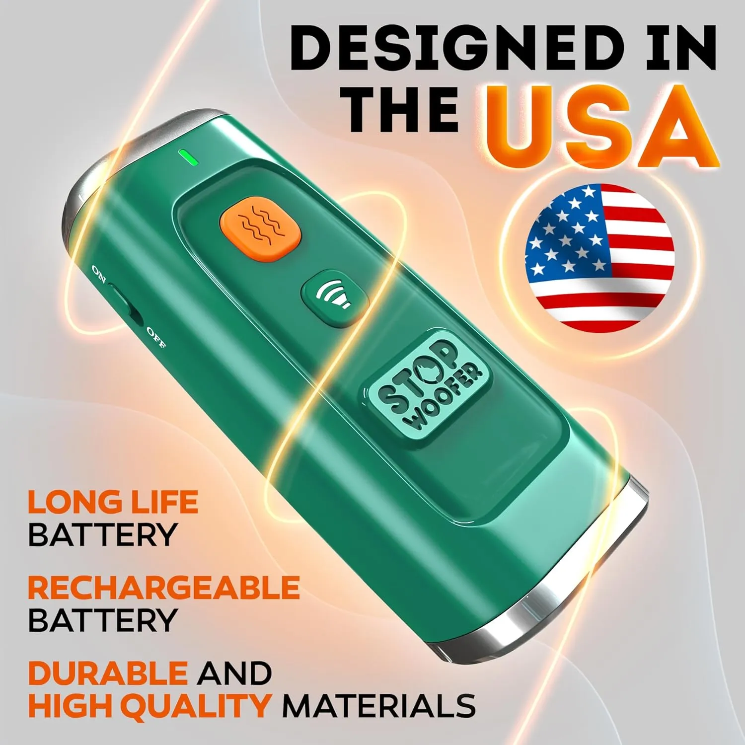 NEW 2025 Dog Bark Deterrent Device - Dog Barking Control Devices Stops Bad Behavior - Rechargeable Ultrasonic Pet Whistle to Stop Barking with The Touch of a Button up to 16,4 FT (5-120 LBS Green)