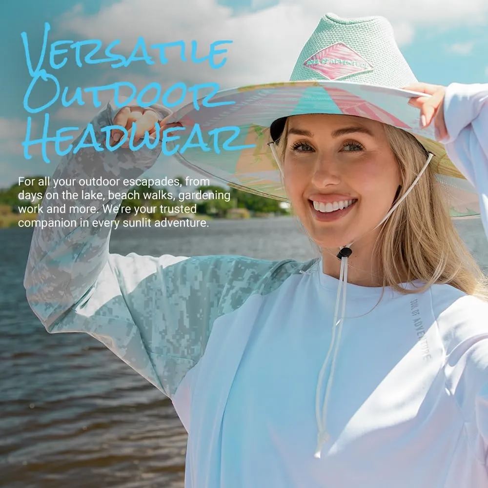 New Premium Keys Straw Hat for UV Sun Protection | UPF 50  Sun Protection, Adjustable Drawstring, Universal Size | by SA Co.