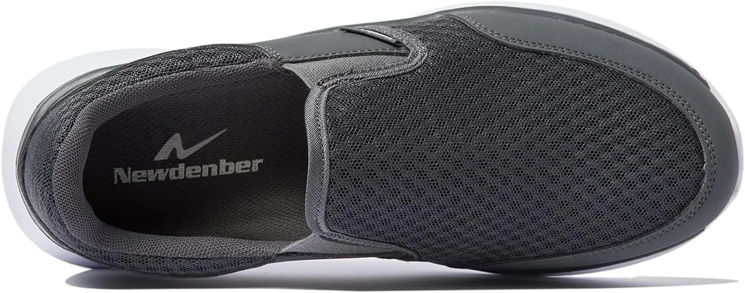 NewDenBer Sport Men's Casual Lightweight Slip-On Walking Shoe Sneakers