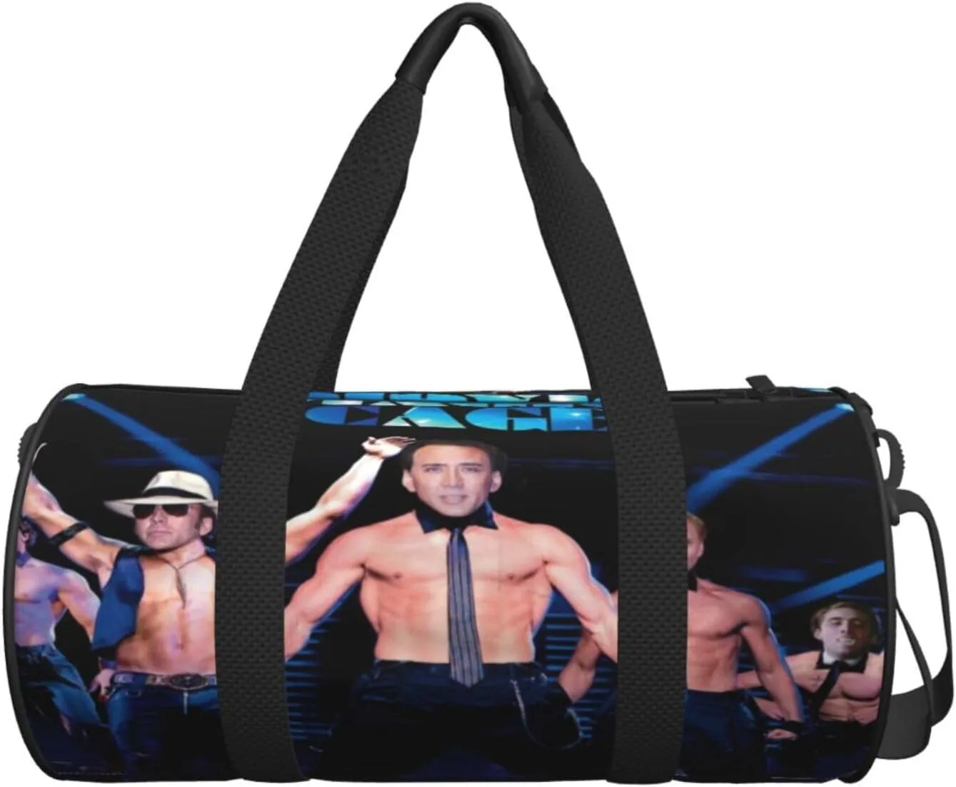 Nic-olas Cage Gym Bag for Women and Men, Gyms Waterproof Dufflebag Lightweight Carryon Gymbag