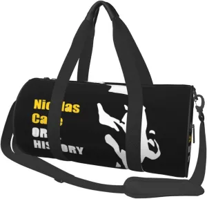 Nic-olas Cage Gym Bag for Women and Men, Gyms Waterproof Dufflebag Lightweight Carryon Gymbag