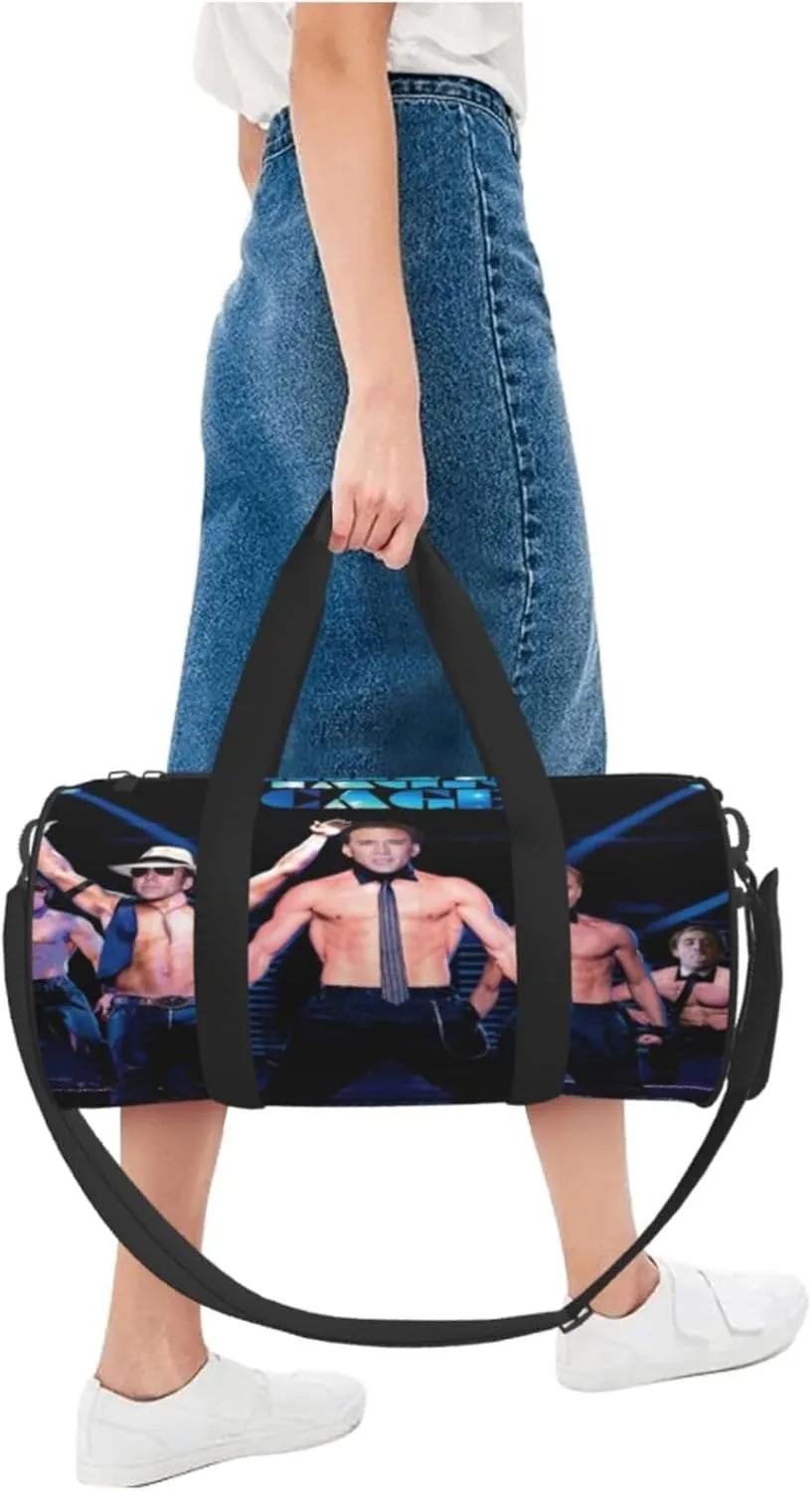 Nic-olas Cage Gym Bag for Women and Men, Gyms Waterproof Dufflebag Lightweight Carryon Gymbag